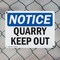Signmission Quarry Keep Out OSHA Notice Sign, Plastic, 10in W x 7in L, 2PK OS-2PACK-NS-P-710-L-17943 - alternate 6